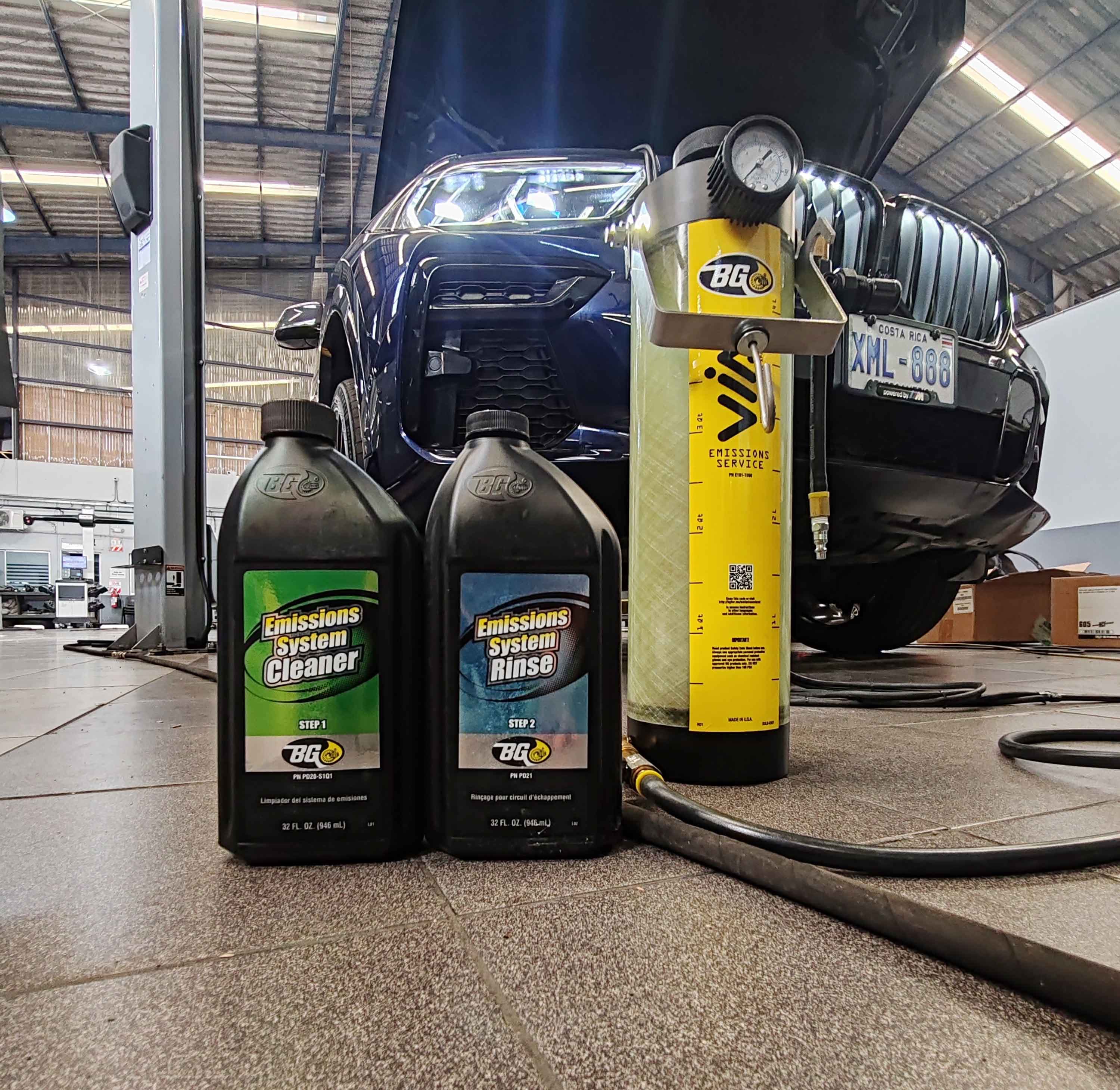 Servicio profesional BG en taller automotriz