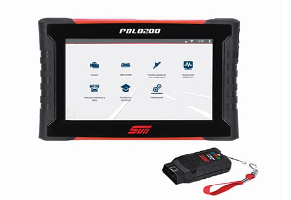 SUN PDL8200 junto a su módulo de diagnóstico inalámbrico