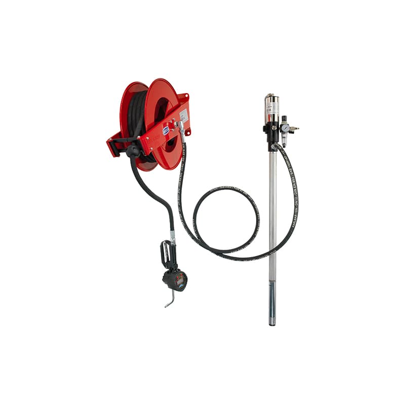 Flexbimec 2992 — Kit completo de lubricación con bomba, carrete y pistola digital